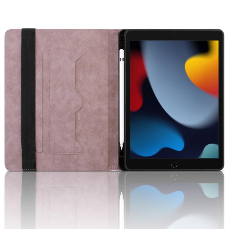 For iPad 10.2 2021 / Air 10.5 Rhombus Embossed Leather Smart Tablet Case(Pink) by bashfashion