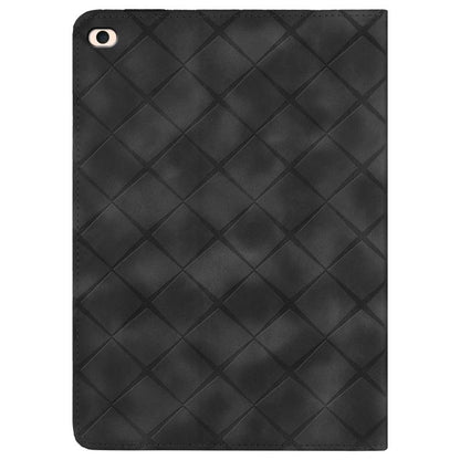 For iPad mini 5 / 4 / 3 / 2 / 1 Rhombus Embossed Leather Smart Tablet Case(Black) by bashfashion