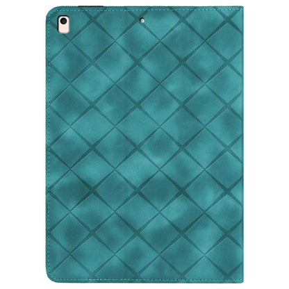 For iPad Air / Air 2 / 9.7 2017 / 2018 Rhombus Embossed Leather Smart Tablet Case(Green) by bashfashion