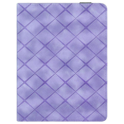 For Samsung Galaxy Tab S10+ / S9 FE+ Rhombus Embossing Leather Tablet Case(Purple) by bashfashion