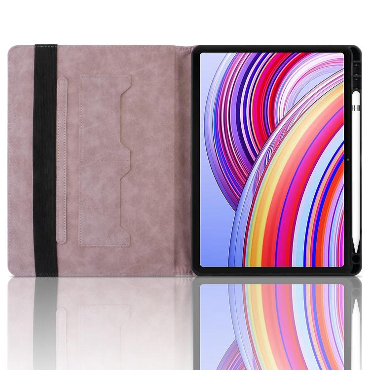 For Xiaomi Redmi Pad Pro 12.1 2024 Rhombus Embossing Leather Tablet Case(Pink) by bashfashion