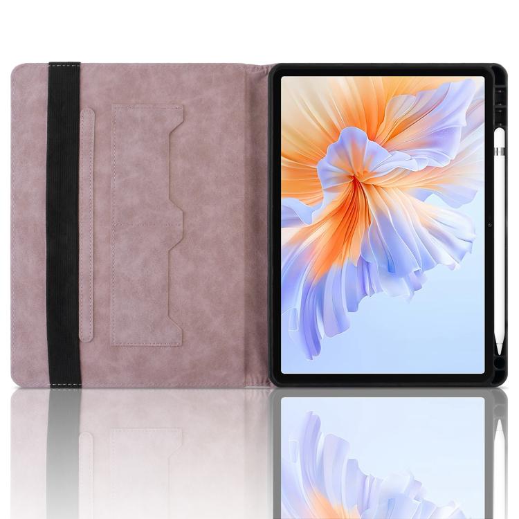 For Honor Pad V9 11.5 Rhombus Embossing Leather Tablet Case(Pink) by bashfashion