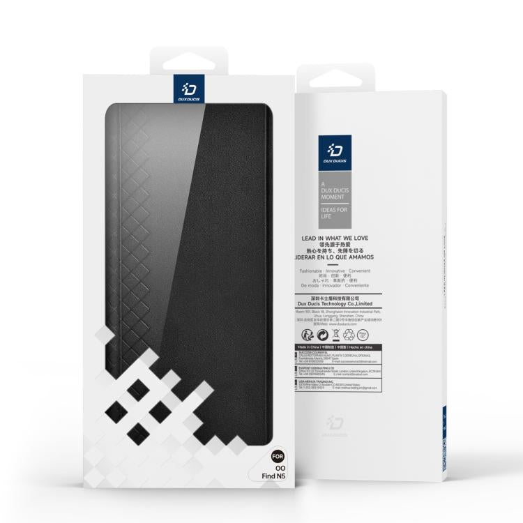 For OPPO Find N5 DUX DUCIS Bril Series PU + TPU Phone Case(Black) by DUX DUCIS