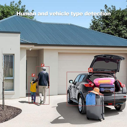 SriHome SH055 8MP HD Multi-lens 5X Optical Zoom Lens Panoramic PTZ Dome Camera(US Plug) by SriHome