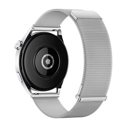 Kalebol 20mm Universal Loop Double Magnetic Buckle Milanese Strap(Silver) by Kalebol