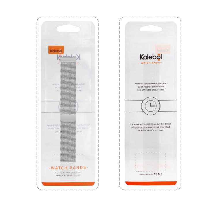 Kalebol 20mm Universal Loop Double Magnetic Buckle Milanese Strap(Graphite Grey) by Kalebol