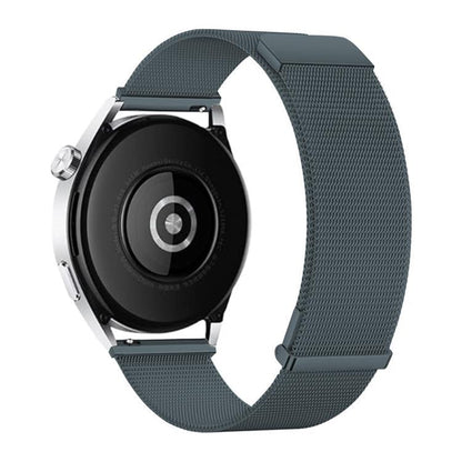 Kalebol 22mm Universal Loop Double Magnetic Buckle Milanese Strap(Grey) by Kalebol