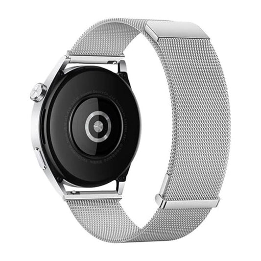 Kalebol 22mm Universal Loop Double Magnetic Buckle Milanese Strap(Silver) by Kalebol