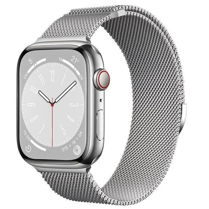 For Apple Watch 42mm / 41mm / 40mm / 38mm Kalebol Semi-circular Milanese Stainless Steel Strap(Silver) by Kalebol