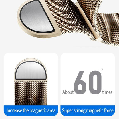 For Apple Watch 42mm / 41mm / 40mm / 38mm Kalebol Semi-circular Milanese Stainless Steel Strap(Gun Color) by Kalebol