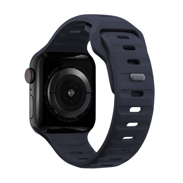 For Apple Watch 46mm / 49mm / 45mm / 44mm Kalebol Sport Silicone Strap(Midnight) by Kalebol