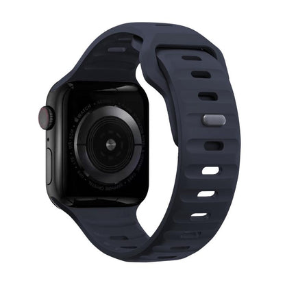 For Apple Watch 46mm / 49mm / 45mm / 44mm Kalebol Sport Silicone Strap(Midnight) by Kalebol