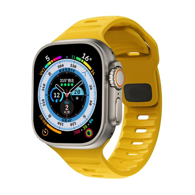 For Apple Watch 42mm / 41mm / 40mm / 38mm Kalebol Sport Silicone Strap(Yellow) by Kalebol