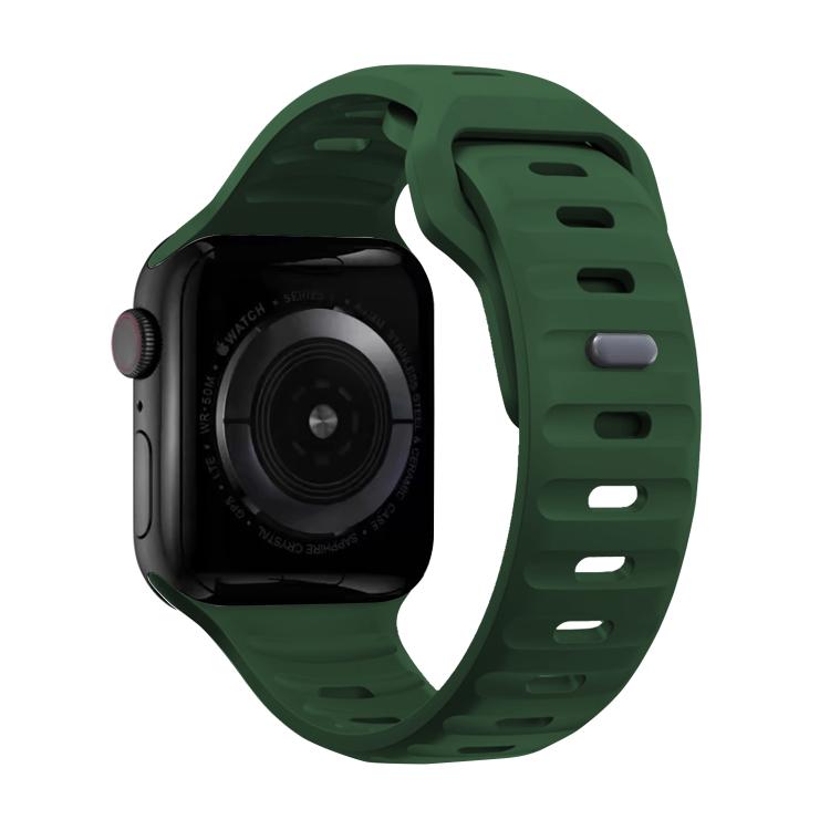 For Apple Watch 42mm / 41mm / 40mm / 38mm Kalebol Sport Silicone Strap(Green) by Kalebol