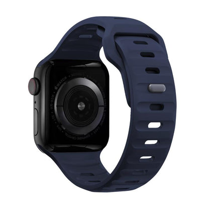 For Apple Watch 42mm / 41mm / 40mm / 38mm Kalebol Sport Silicone Strap(Midnight Blue) by Kalebol