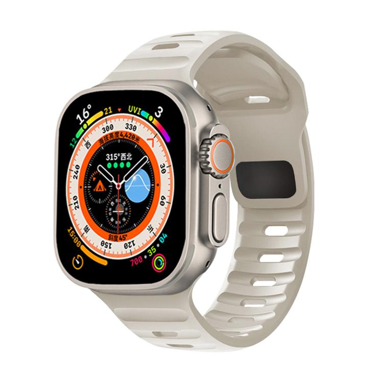 For Apple Watch 42mm / 41mm / 40mm / 38mm Kalebol Sport Silicone Strap(Starlight) by Kalebol
