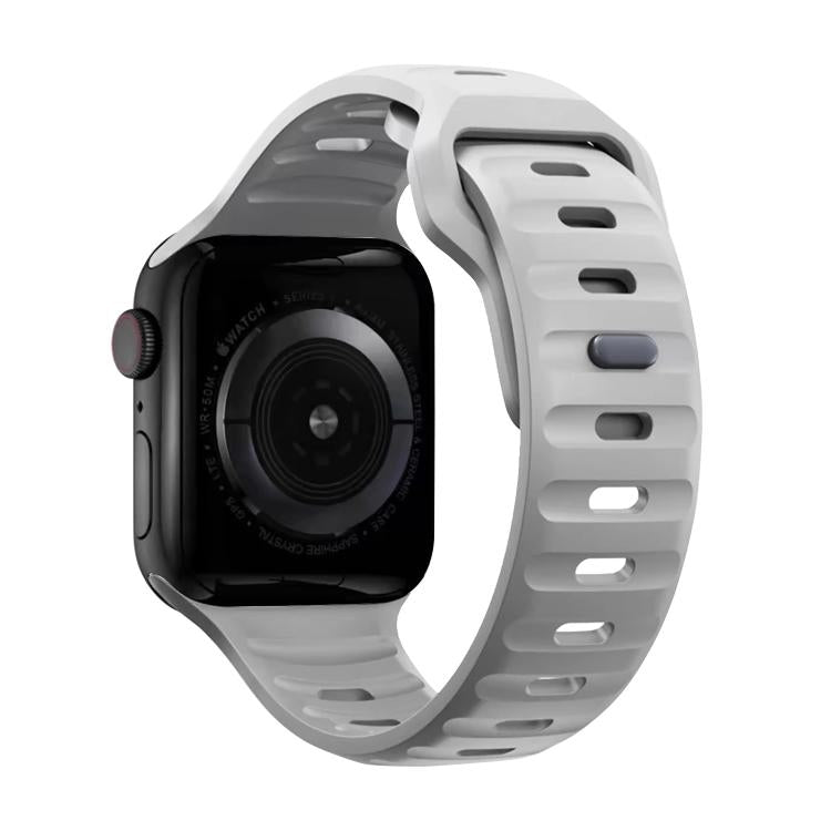 For Apple Watch 42mm / 41mm / 40mm / 38mm Kalebol Sport Silicone Strap(Cloudy Grey) by Kalebol