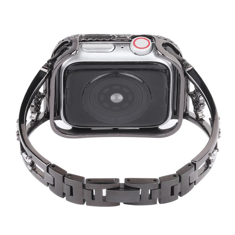 For Apple Watch 42mm / 41mm / 40mm / 38mm Kalebol Zirconia Watch Strap(Black) by Kalebol