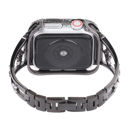 For Apple Watch 42mm / 41mm / 40mm / 38mm Kalebol Zirconia Watch Strap(Black) by Kalebol