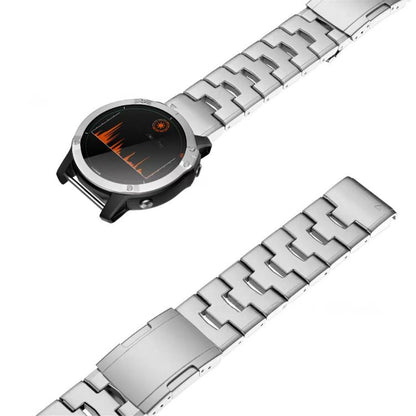 For Garmin Watch 22mm Oracle Titanium Alloy Watch Band(Silver) by bashfashion