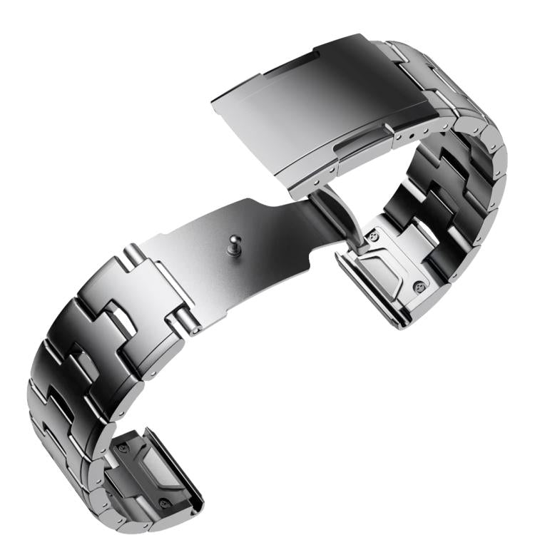 For Garmin Watch 22mm Oracle Titanium Alloy Watch Band(Silver) by bashfashion