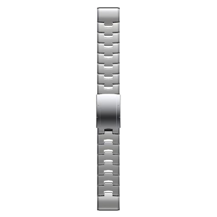 For Garmin Watch 22mm Oracle Titanium Alloy Watch Band(Silver) by bashfashion