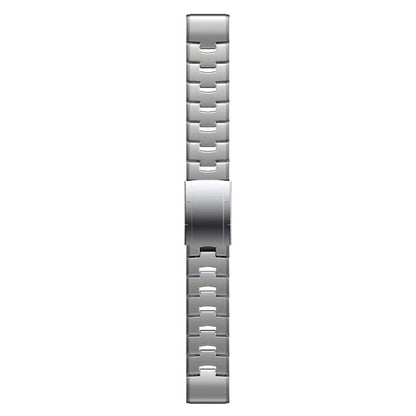 For Garmin Watch 22mm Oracle Titanium Alloy Watch Band(Silver) by bashfashion