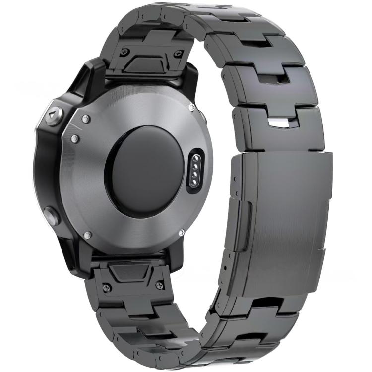 For Garmin Watch 26mm Oracle Titanium Alloy Watch Band(Grey) by bashfashion