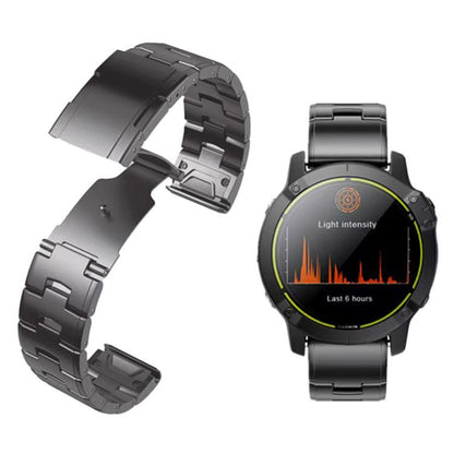 For Garmin Watch 26mm Oracle Titanium Alloy Watch Band(Grey) by bashfashion