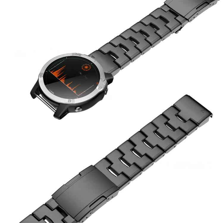 For Garmin Watch 26mm Oracle Titanium Alloy Watch Band(Grey) by bashfashion