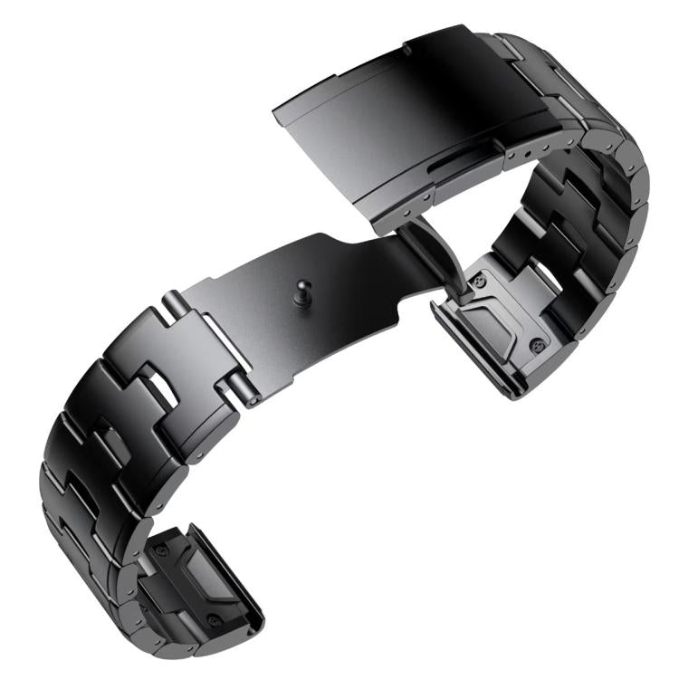 For Garmin Watch 26mm Oracle Titanium Alloy Watch Band(Grey) by bashfashion