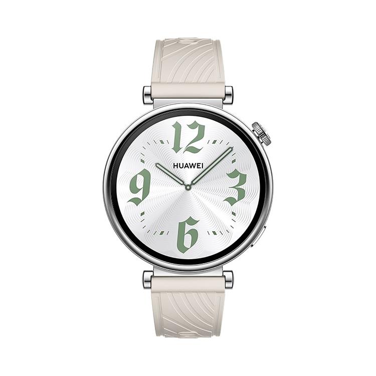 Kalebol 18mm Universal Textured Silicone Silver Buckle Strap(Starlight) by Kalebol