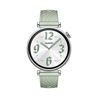Kalebol 18mm Universal Textured Silicone Black Buckle Strap(Green Grass) by Kalebol