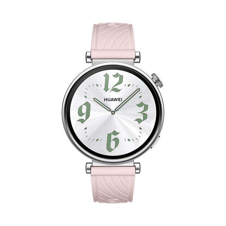 Kalebol 18mm Universal Textured Silicone Black Buckle Strap(Pink) by Kalebol