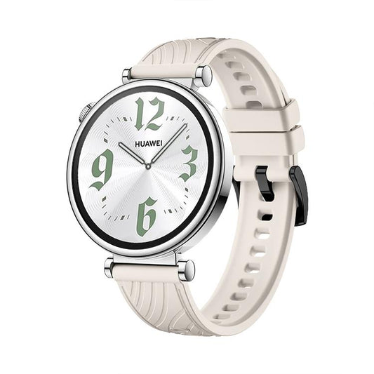 Kalebol 18mm Universal Textured Silicone Black Buckle Strap(Starlight) by Kalebol