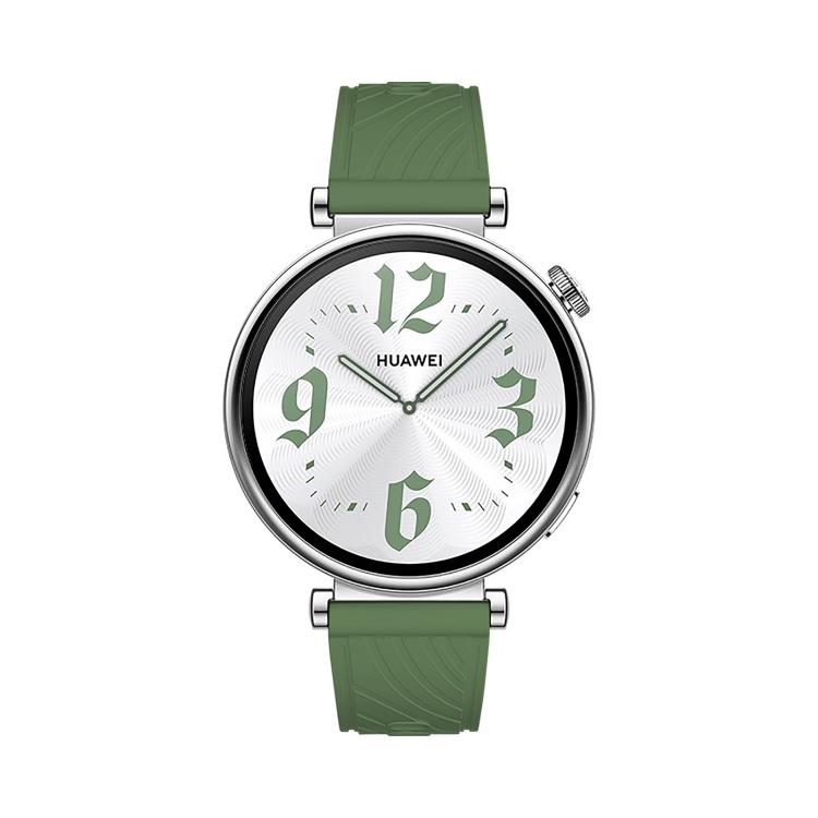 Kalebol 18mm Universal Textured Silicone Black Buckle Strap(Spruce Green) by Kalebol