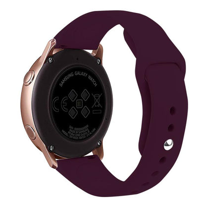 Kalebol 22mm Universal Reverse Buckle Silicone Watch Band(Wine Red) by Kalebol