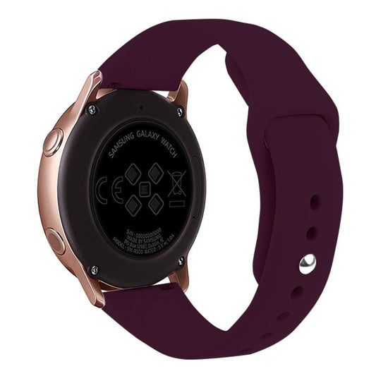Kalebol 22mm Universal Reverse Buckle Silicone Watch Band(Wine Red) by Kalebol