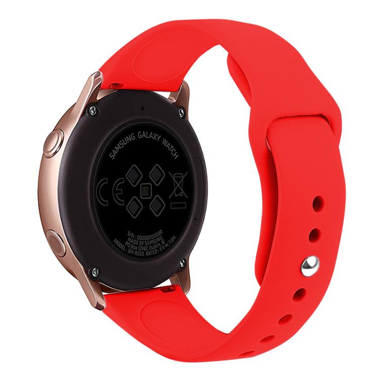 Kalebol 22mm Universal Reverse Buckle Silicone Watch Band(Red) by Kalebol