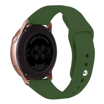 Kalebol 22mm Universal Reverse Buckle Silicone Watch Band(Pine Green) by Kalebol