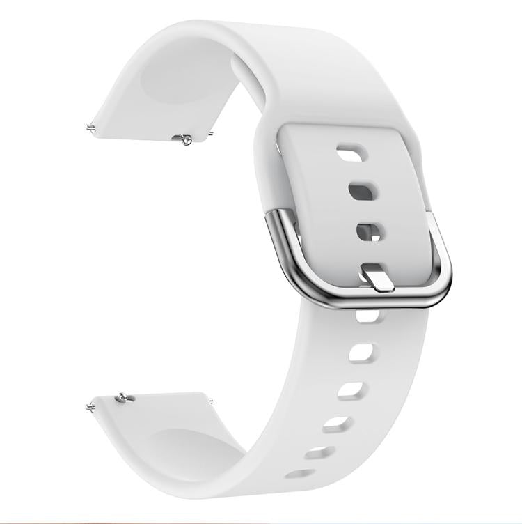 Kalebol 20mm Universal Flat Head Buckle Silicone Watch Band(White) by Kalebol