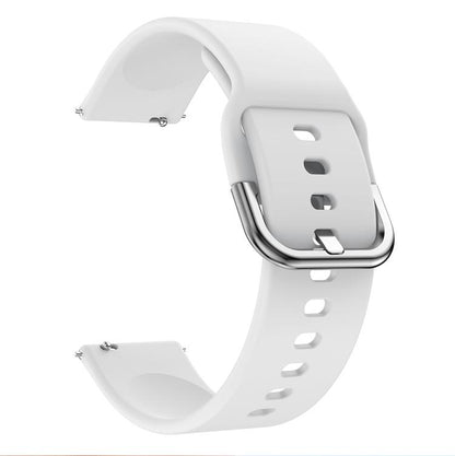 Kalebol 20mm Universal Flat Head Buckle Silicone Watch Band(White) by Kalebol