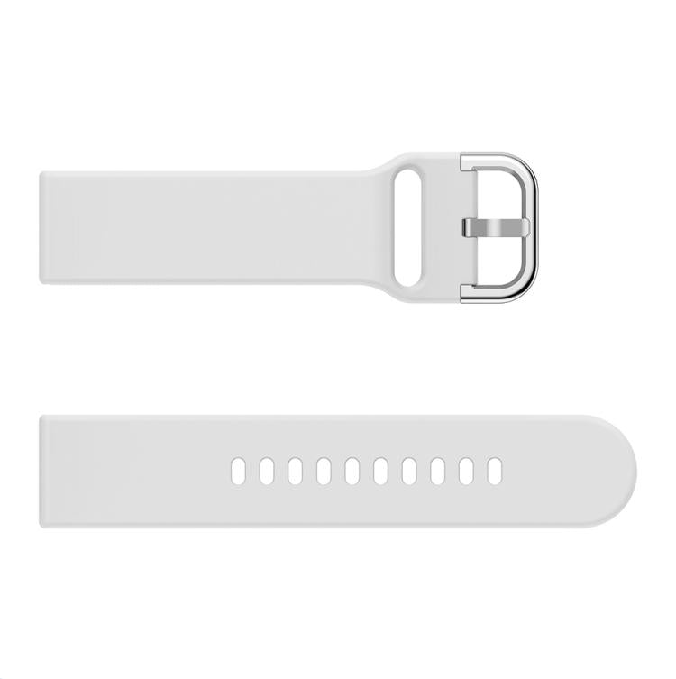 Kalebol 20mm Universal Flat Head Buckle Silicone Watch Band(White) by Kalebol