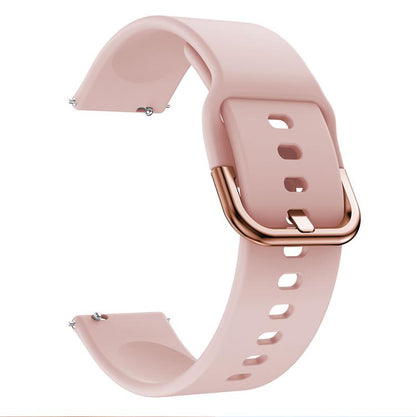 Kalebol 20mm Universal Flat Head Buckle Silicone Watch Band(Pink) by Kalebol