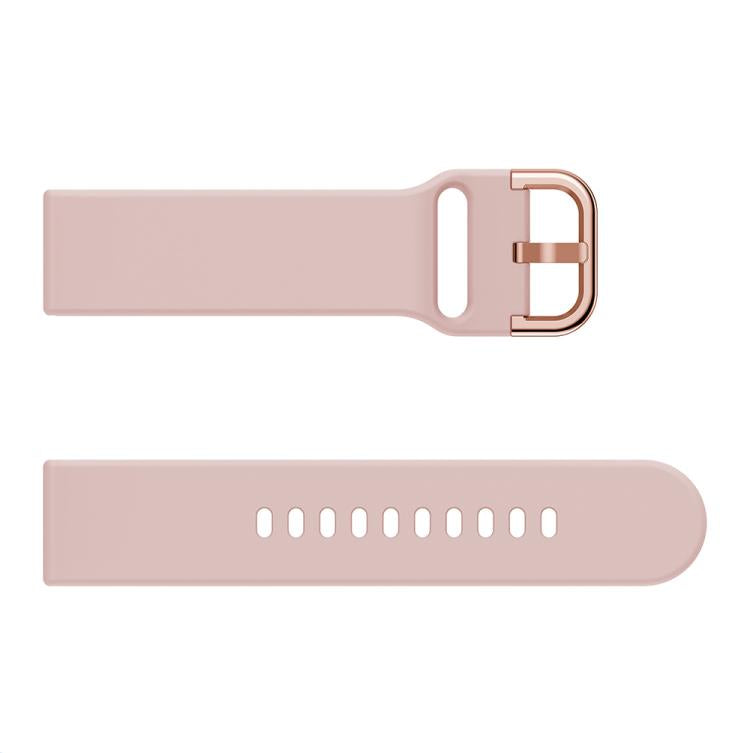 Kalebol 20mm Universal Flat Head Buckle Silicone Watch Band(Pink) by Kalebol