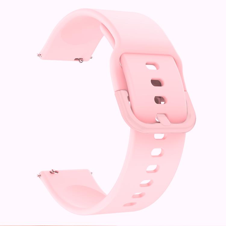Kalebol 20mm Universal Flat Head Buckle Silicone Watch Band(Soft Pink) by Kalebol