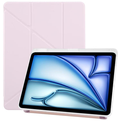 For iPad Air 11 2025 / 2024 ZGA Genre Series Y-Fold Leather Tablet Case with Pen Slot(Pink) by ZGA