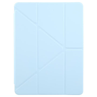 For iPad Air 13 2025 / 2024 / Pro 12.9 ZGA Genre Series Y-Fold Leather Tablet Case with Pen Slot(Blue) by ZGA