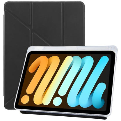 For iPad mini 6 / mini 2024 ZGA Genre Series Y-Fold Leather Tablet Case with Pen Slot(Black) by ZGA