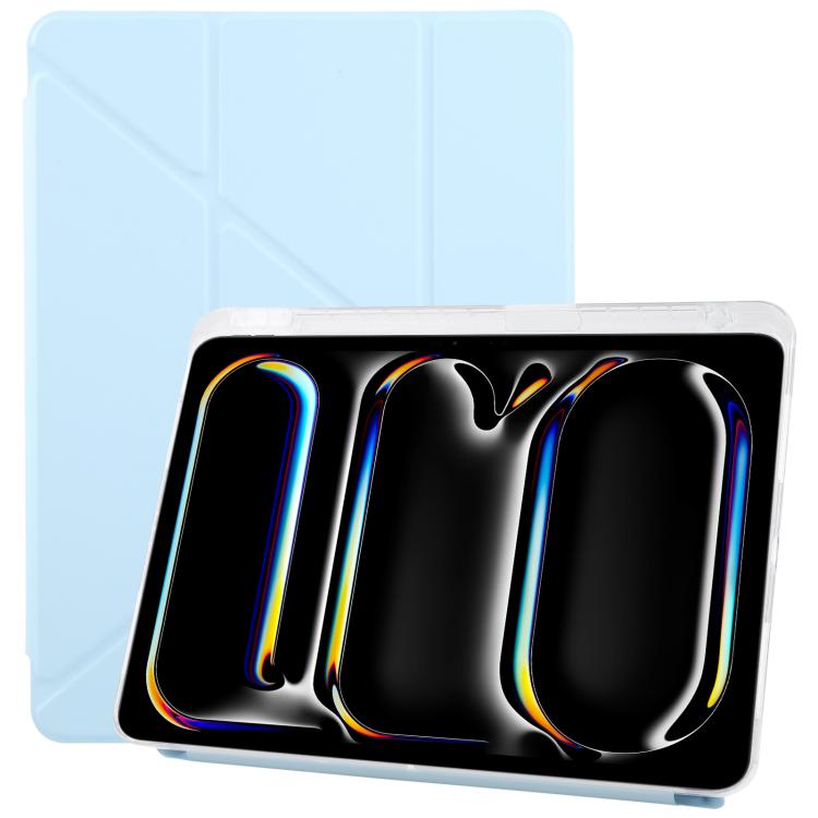 For iPad Pro 13 2025 / 2024 ZGA Genre Series Y-Fold Leather Tablet Case with Pen Slot(Blue) by ZGA